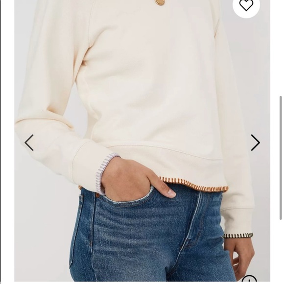 Madewell-stitched shrunken sweatshirt - Picture 5 of 6